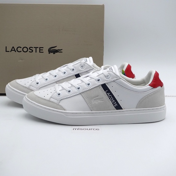 NEW Lacoste Courtline 0120 1 CMA Leather Sneakers 7-40CMA0010407 White
